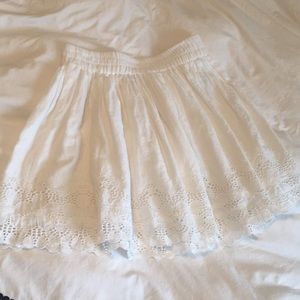 White Forever 21 Floral Skirt